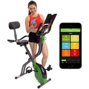 ShareVgo Bluetooth Smart Folding Semi Recumbent Magnetic Upright Exercise Bike