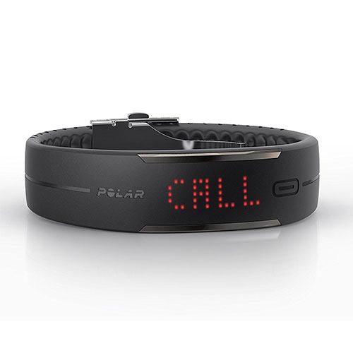 Polar loop 2 activity tracker showing a call on its lcd screen