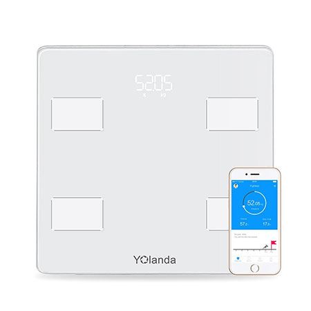 Yolanda smart body fat scale as seen from the top